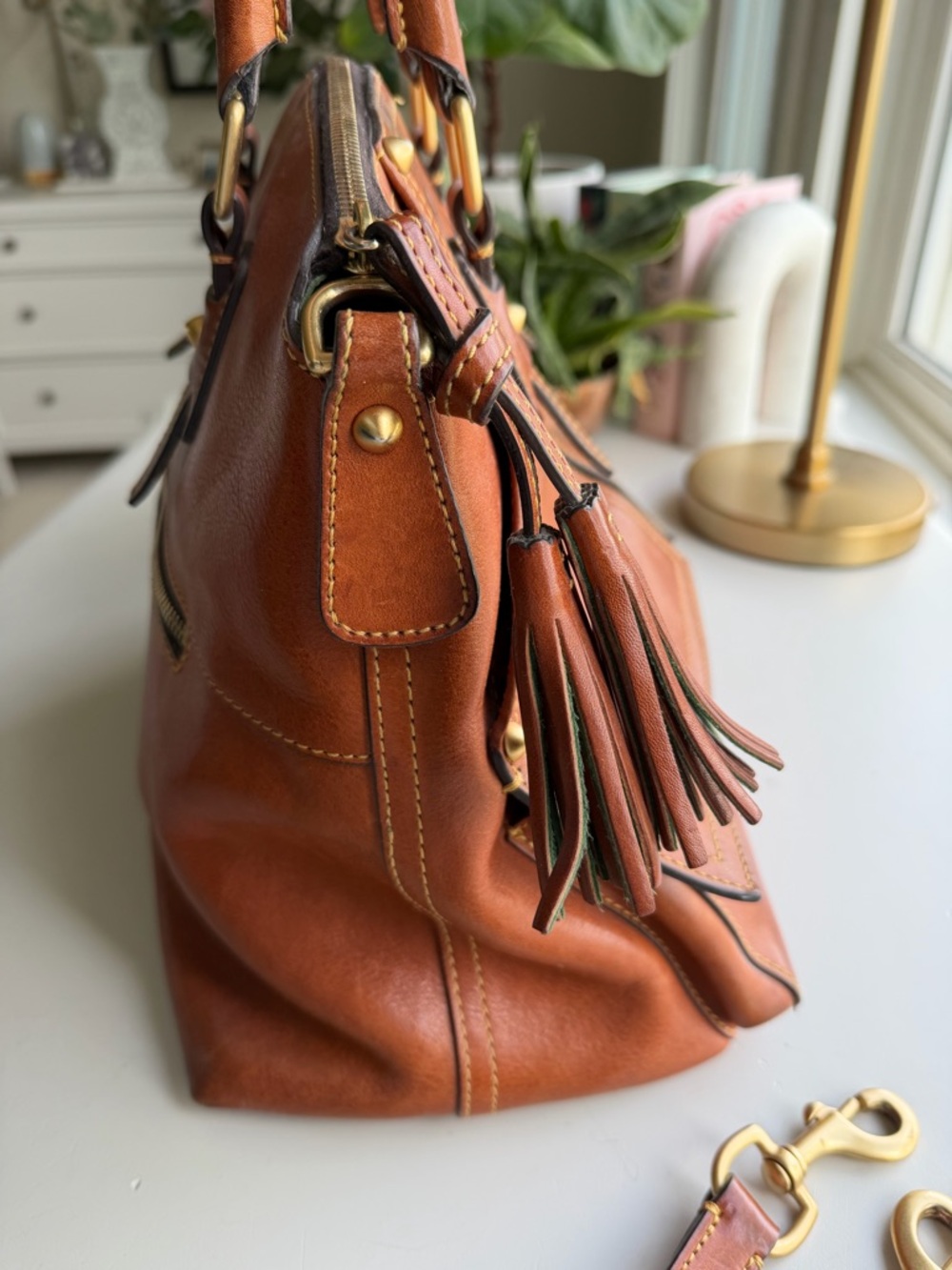 Dooney & Bourke Clayton Florentine satchel - Picture 5 of 15
